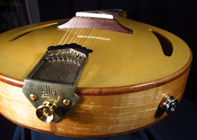 yellow cedar, big leaf maple carved mandolin